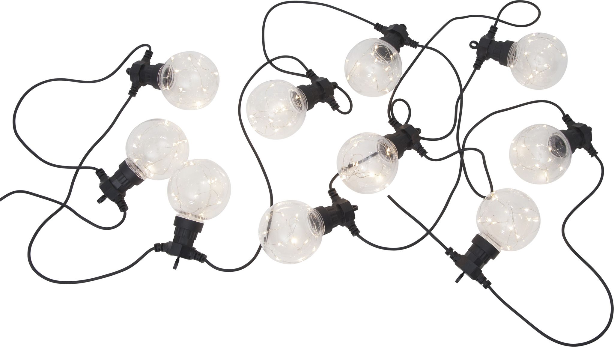 Lichterkette Big Circus Netzbetrieben - IP44, Warmweiss, 10 LED's, 450cm