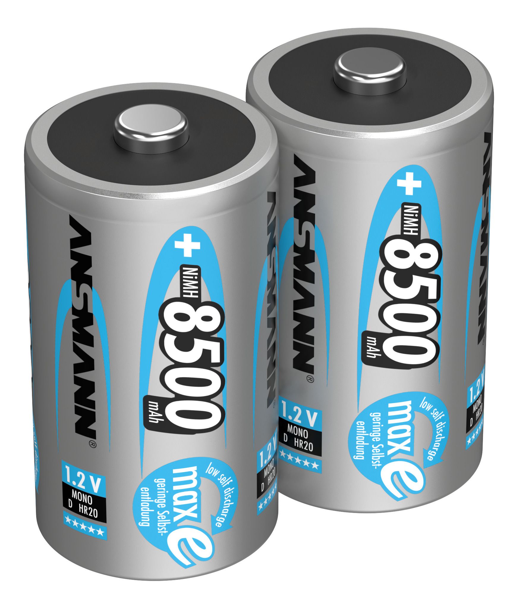 NiMH Akku Mono D 8500 mAh maxE - 2er Blister