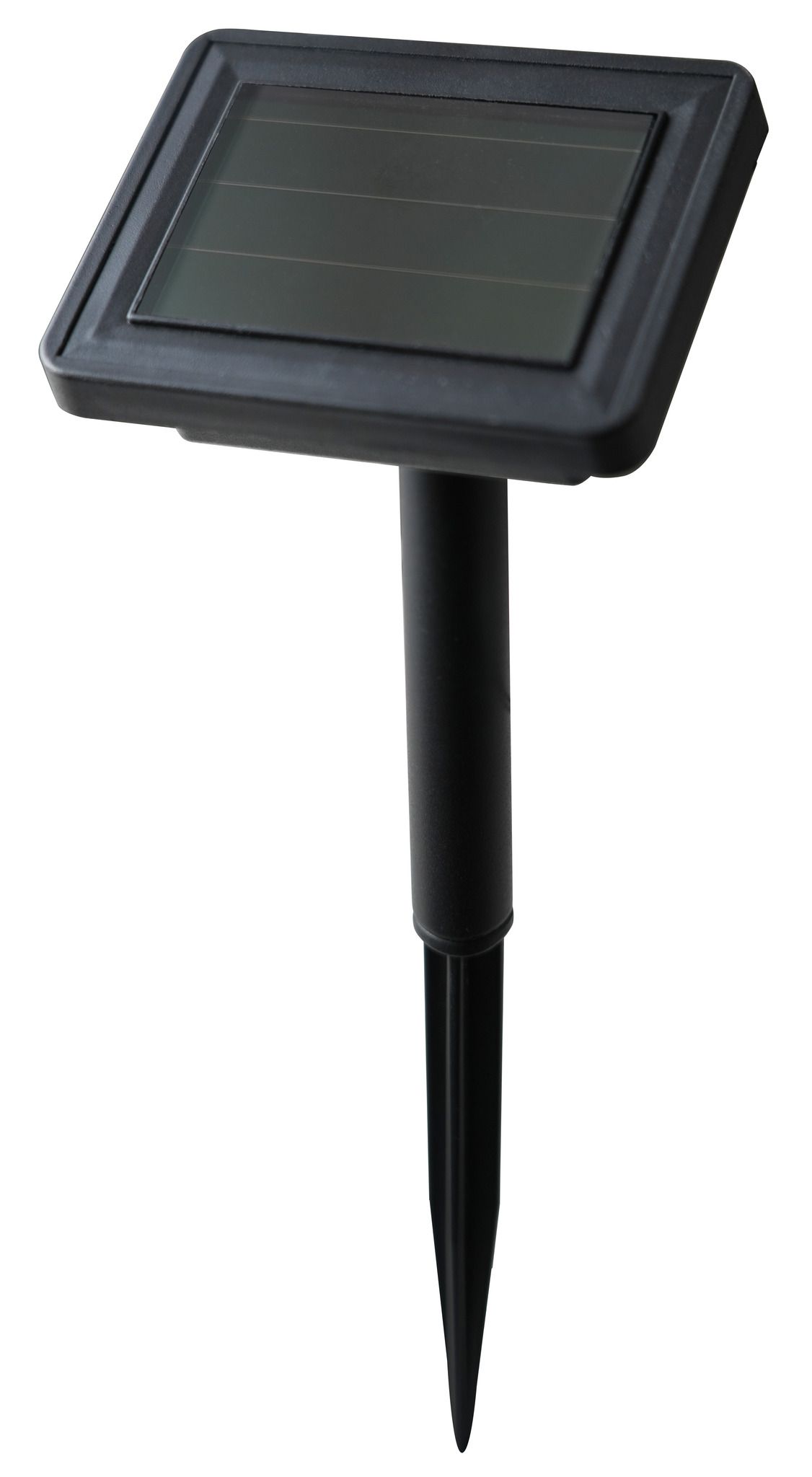 LED Solar Lichterkette SURYA - AKKU-Batt. (1.2V DC 300mAh), 3000K,IP44,schwarz,10 Leucht.,Solarpanel 40x57mm,L=3650mm,D=70mm,H=50mm
