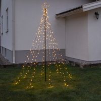 Outdoor Decoration Spiky - IP44, Golden Warmweiss, Schwarz