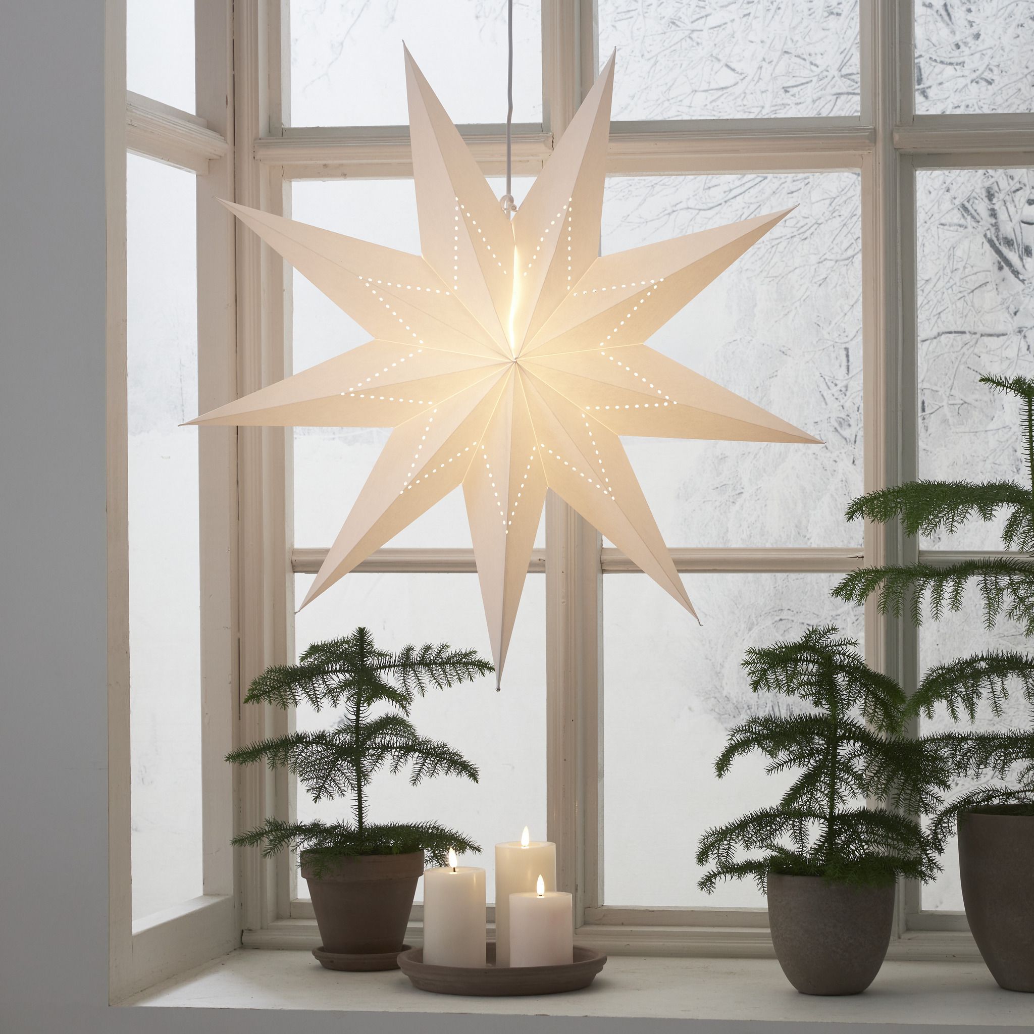 Papierstern LYSA - IP20, 1 LED