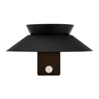 Solar-Wandleuchte Justina Schwarz - 5W, 3000K, 400lm, IP44