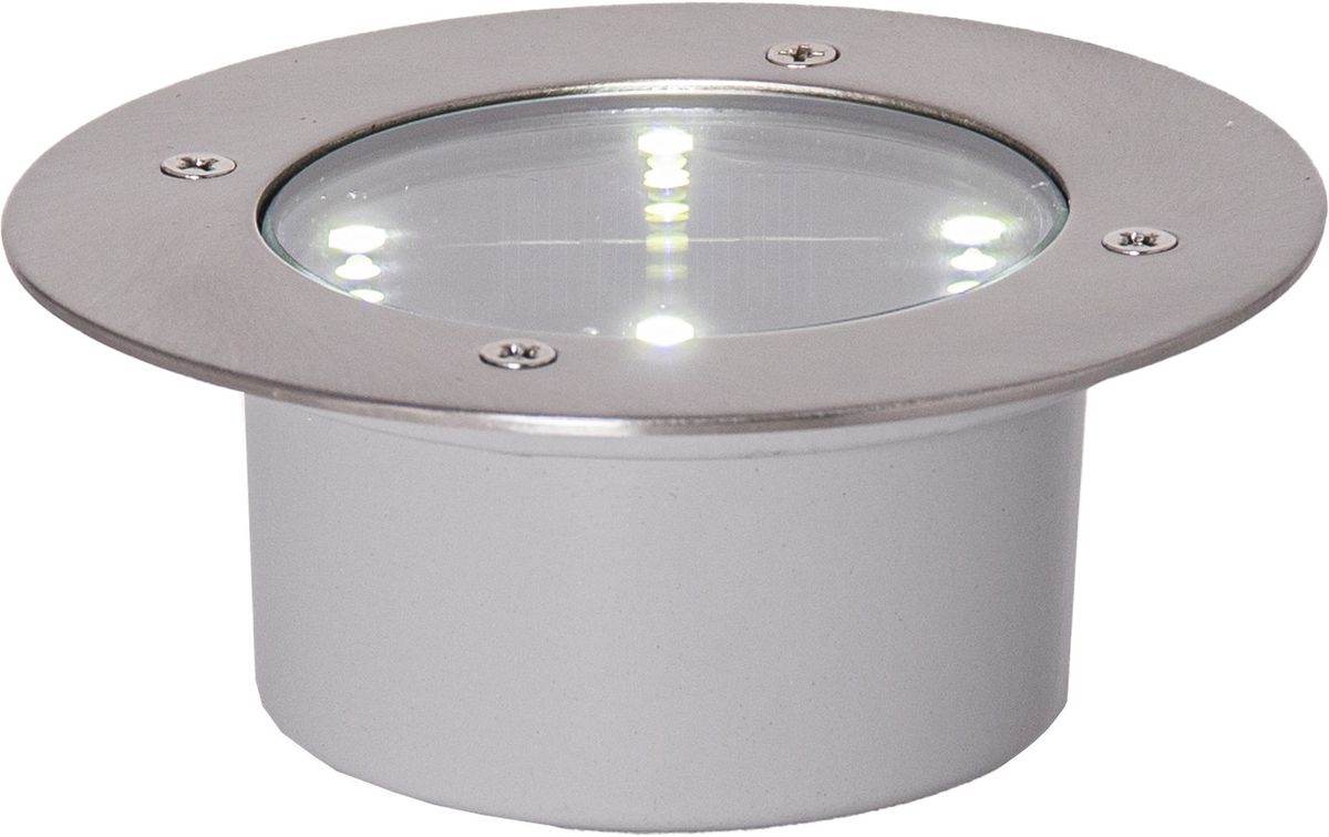 Solar Scheinwerfer Decklight - Silber, Lichtfarbe Warmweiss