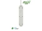 Steckdosenleiste Re:Life - 4x T13., 1.8m Kabel, weiss