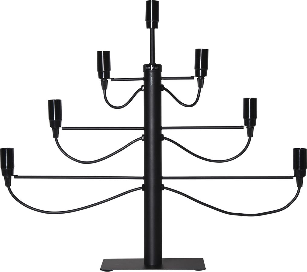 Kerzenleuchter Milano - IP20, Schwarz