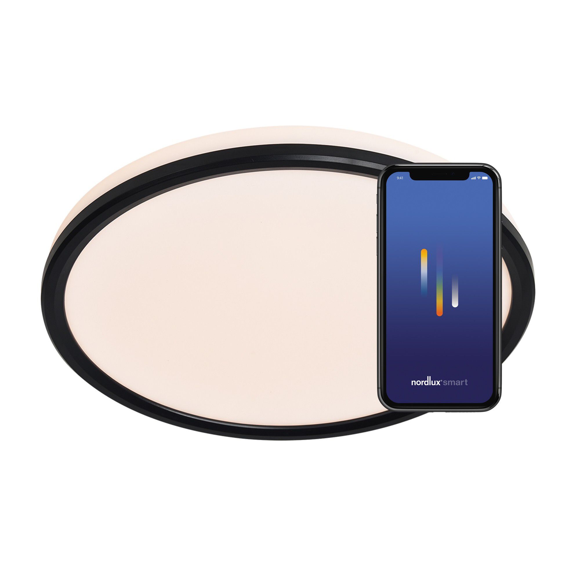 Liva Smart, Deckenleuchte, RGB, Schwarz - 20W ,2700-6500K, IP54