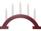 Kerzenleuchter ABBE - IP20, Rot, Warmweiss