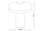 Akku- Tischleuchte schwarz PILU - LED-Modul, 3W, IP20