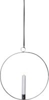 Indoor Decoration Flamme Ring - Indoor, Silber, 30cm Höhe, Timerfunktion