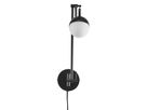 Contina, Wandleuchte/Deckenleuchte, Schwarz - G9, max. 5W, IP20