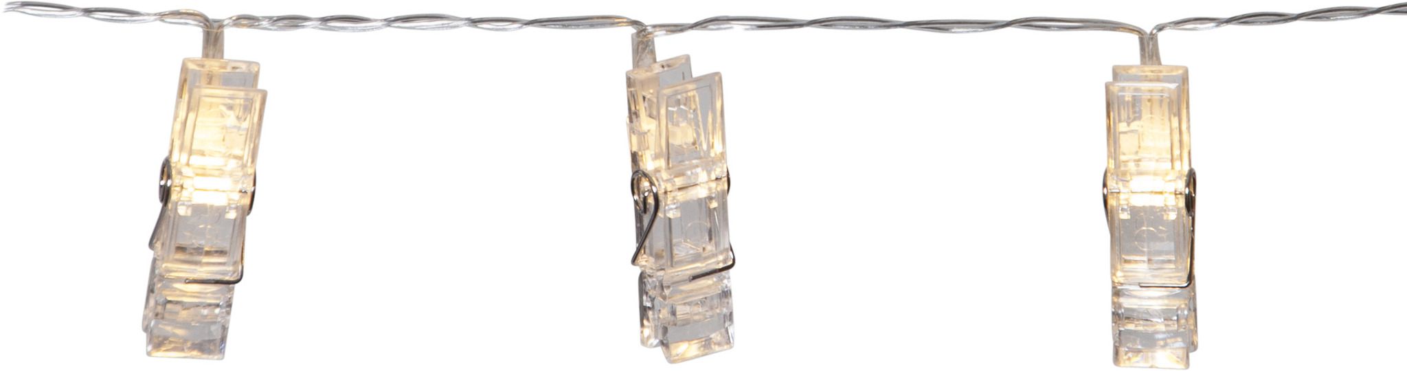 Lichterkette Clippy - IP20, Warmweiss, 10 LED