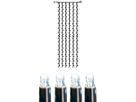 System LED Extra, Vorhang, 100x400cm - Schwarz, Kaltweiss