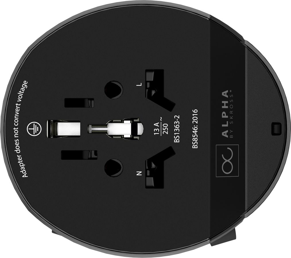 Alpha Europe USB Charger A/C - Out: CH, Schuko, IT, UK, BRA, USA, AUS/China, In: CH, Schuko, IT, UK, BRA, USA/Japan, AUS/China