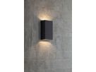 LED Wandanbauleuchte Rold Flat - 2X5W, 2x350lm, 3000K, IP54, CRI 80, 2x125°, schwarz, nicht dimmbar, L=90mm, B=55mm, H=160mm