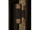 Wandleuchte Aludra Double - 2X15W, E27, IP54, schwarz