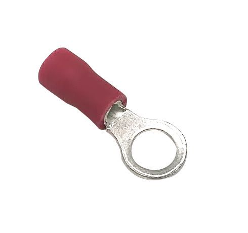 Ringkabelschuh - 0.5-1mm, M4, Rot, 100Stk