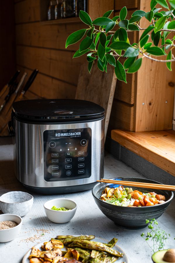 MULTI REISKOCHER MRK 950 - Multireiskocher, Edelstahl/schwarz, 860W