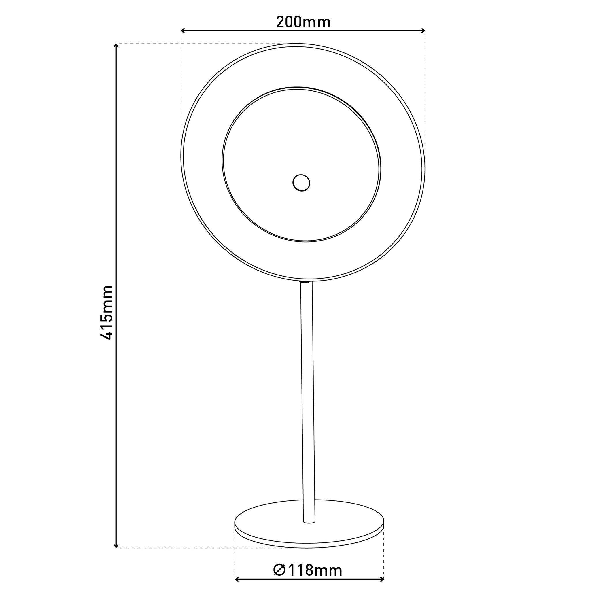 Solar- Tischleuchte Hängeleuchte SOLAN almond H: 41,5 cm - 3000K, 120lm, 1W, IP54