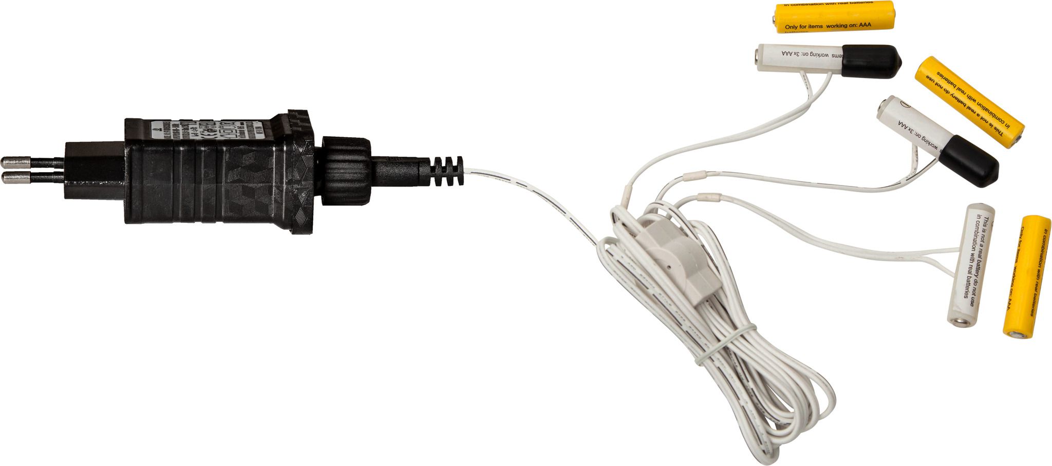 Batterie Eliminator 3xAA - Indoor, Schwarz, 2cm Höhe, keine Timerfunktion