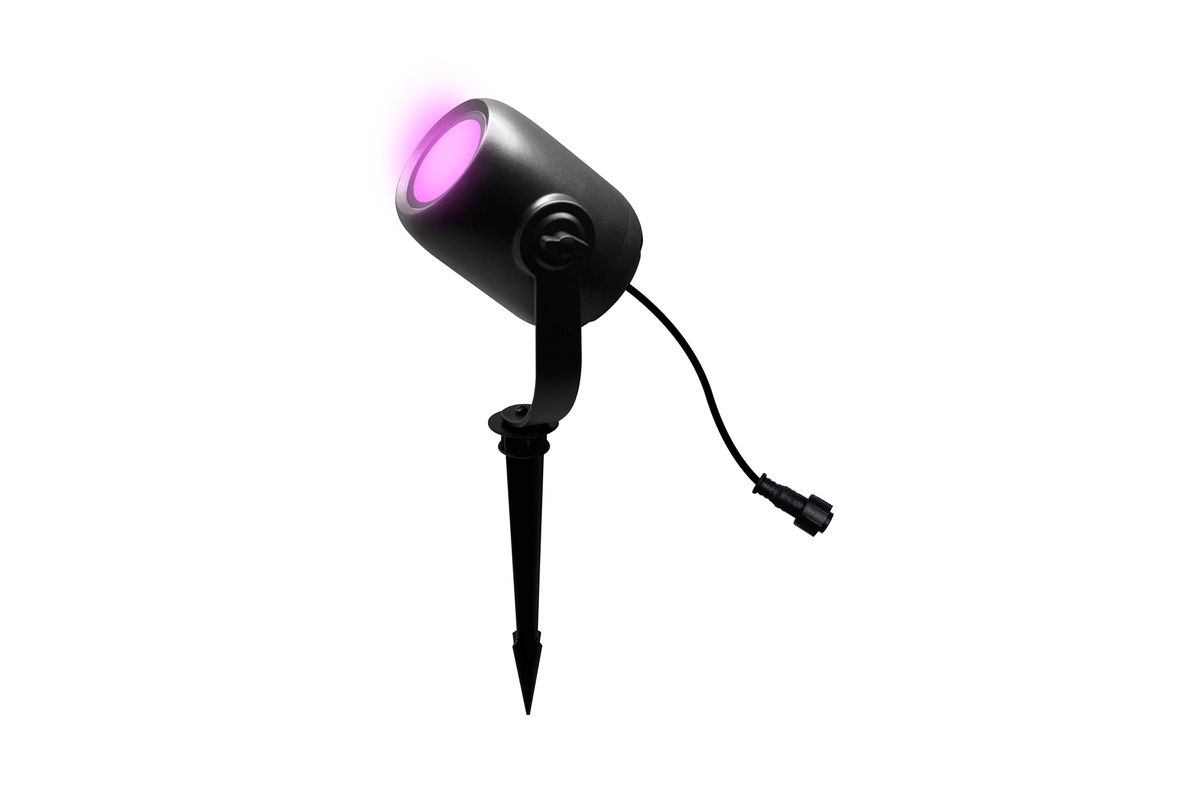 24V RGBW Smart Spot 1032LM - 24V DC, 12W, 1032lm, 2700-6500K, IP65, 36°, anthrazit, inkl. Spike