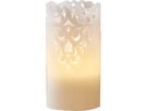 Bougie à cire LED Clary - Indoor, Weiss, 15cm Höhe, Timerfunktion