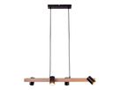 4er Pendelleuchte FRIDA schwarz L: 80 cm - GU10, IP20, 40W, 230V