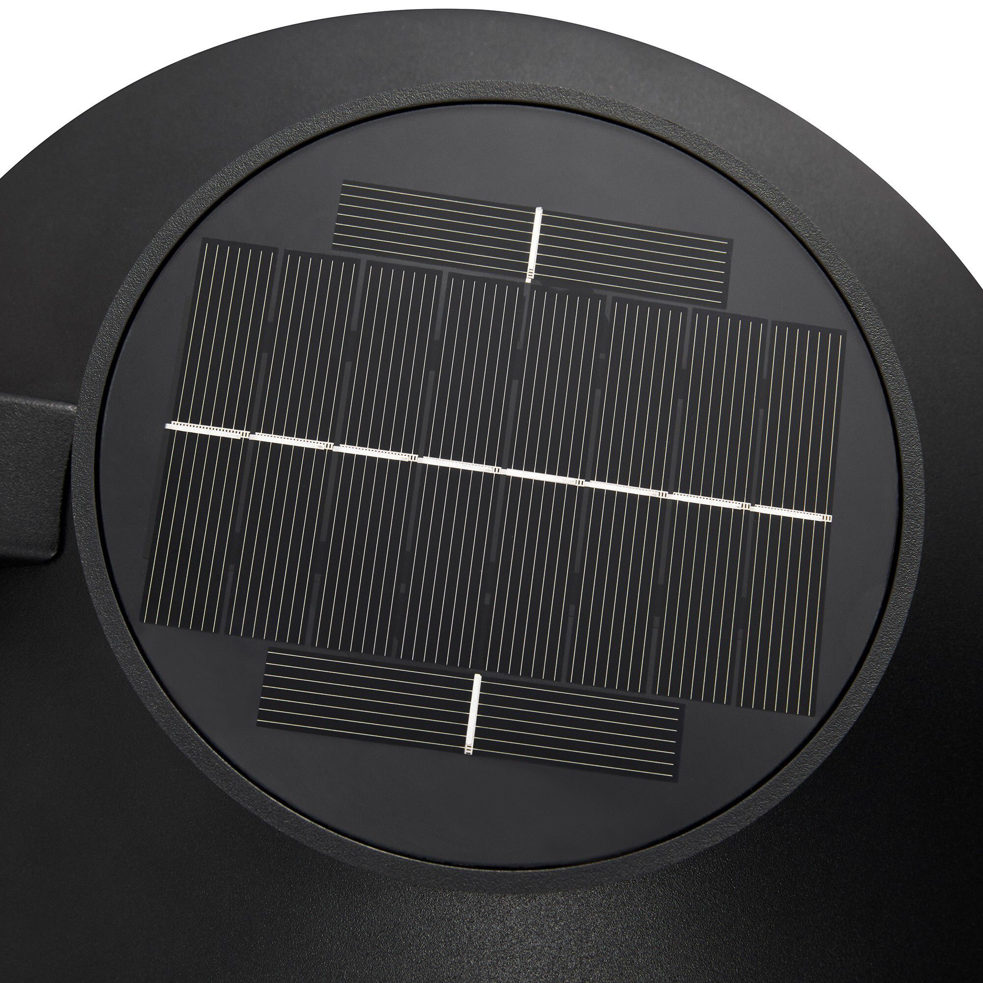 Solar-Wandleuchte Justina Schwarz - 5W, 3000K, 400lm, IP44