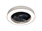 LED-CCT Deckenleuchte  VALENTO  inkl. Ventilator : 51cm grau - IP20, LED-Modul, Grau