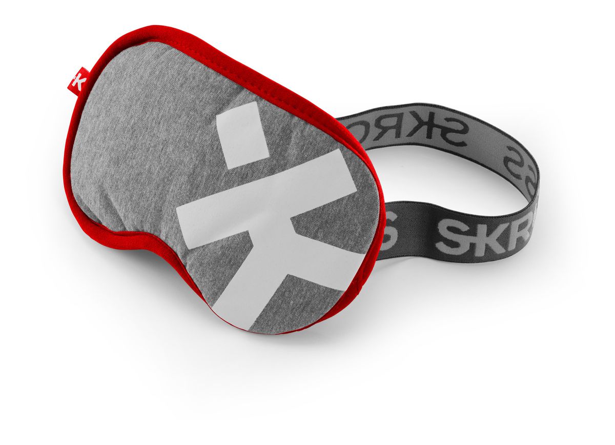 Deluxe Sleep Mask, Light Grey - Schlafmaske, hellgrau