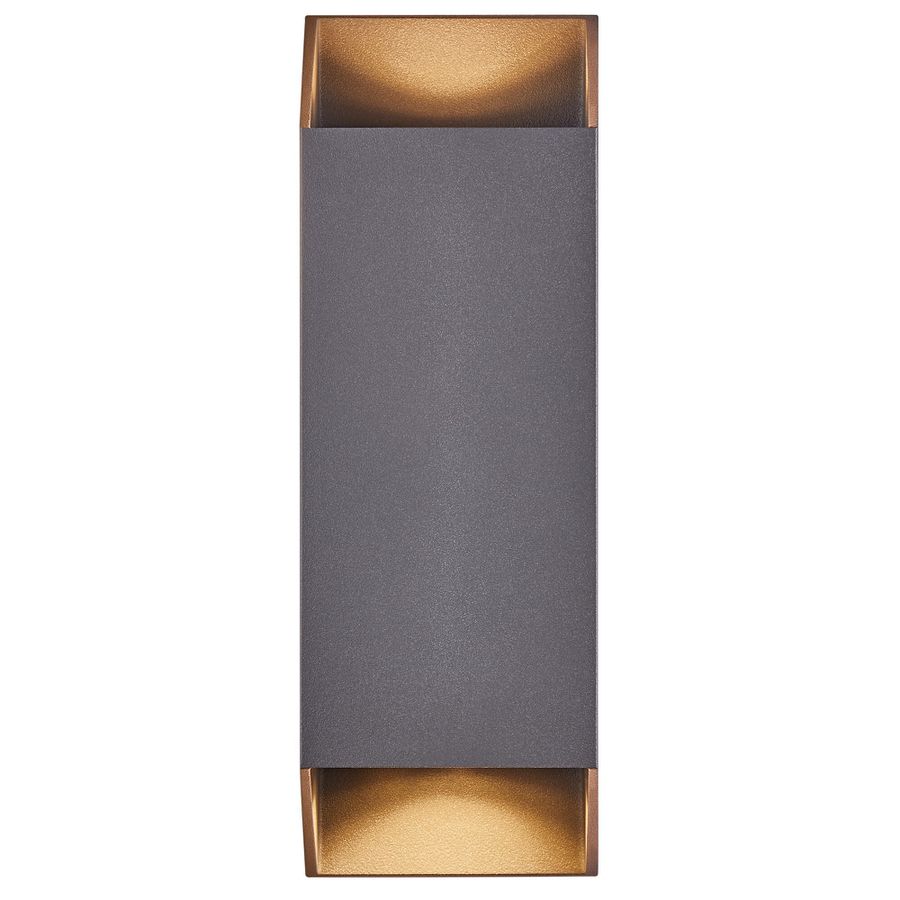 Nico Square 22, Wandleuchte , Anthra. - GU10, IP54, max.35W