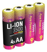 Pure Power Li-Ion Akku Mignon AA Typ 3500 (min. 3250 mAh) - Akku