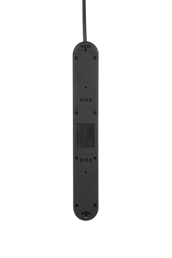 Steckdosenleiste Re:Life - 7x T13., 1.8m Kabel, schwarz