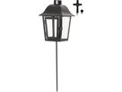 Laterne Serene - Outdoor, Schwarz, 45cm Höhe, Timerfunktion
