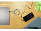 Magnetisches Silikonkabel USB-C auf USB-C, 120cm blau - Magnetisches Silikonkabel USB-C auf USB-C, 120cm blau