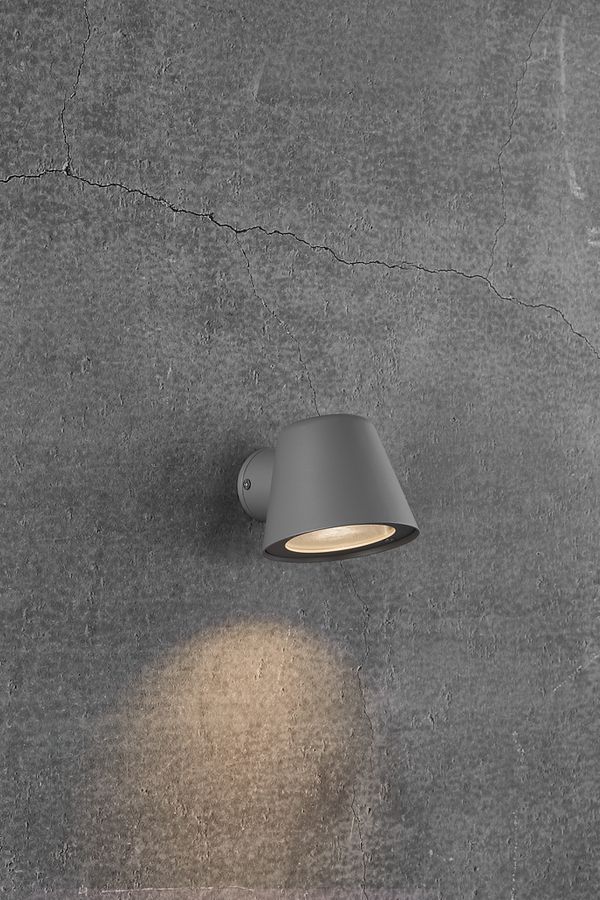 Aleria, Wandleuchte, Grau - GU10, max. 35W, IP44