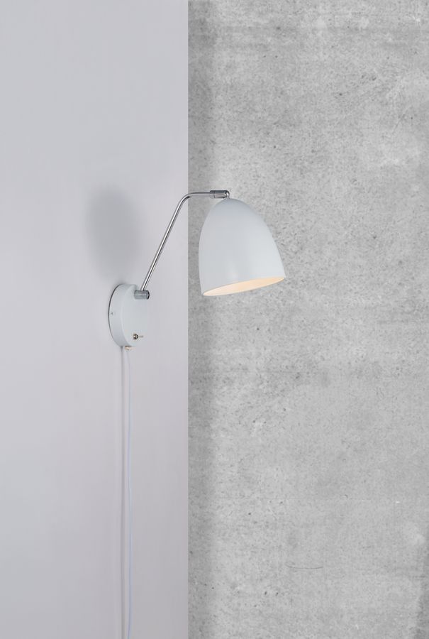 Alexander, Wandleuchte, Weiss - E27, max. 15W, IP20