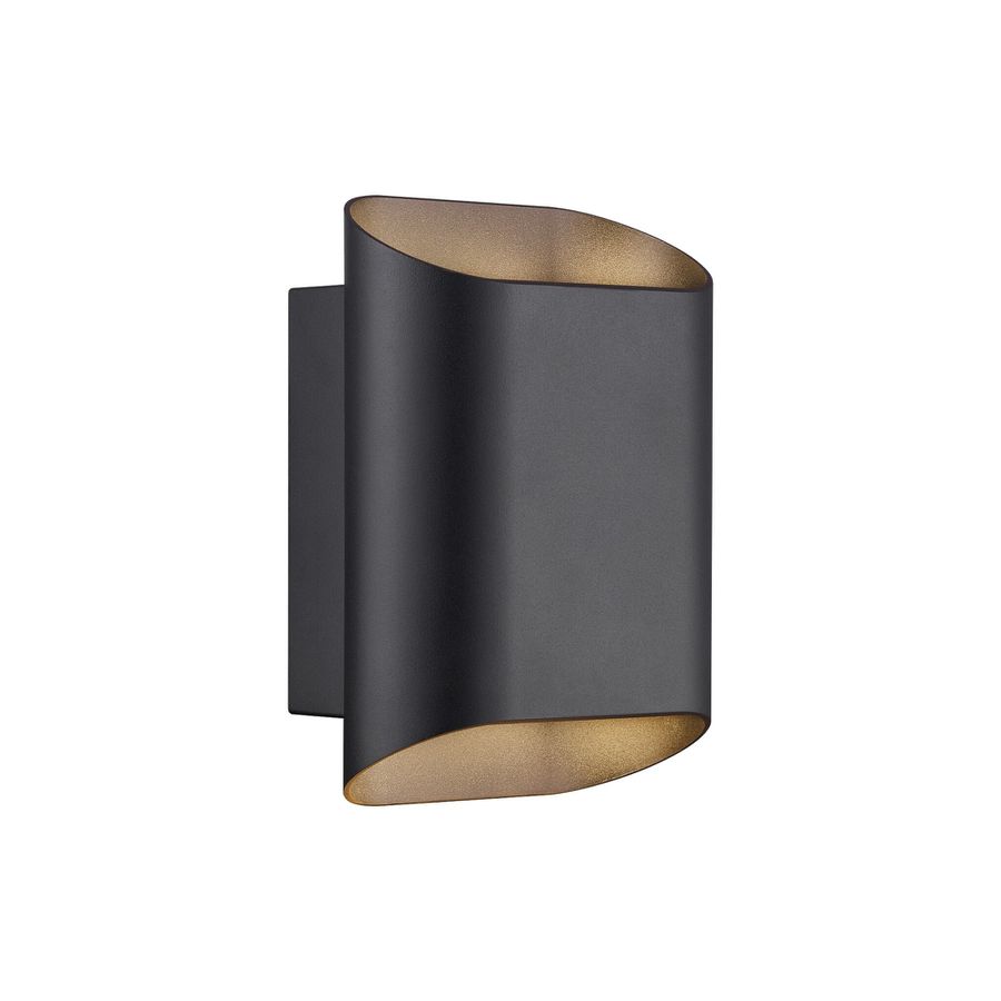 Wandleuchte Nico 22 Round Maxi  Schwarz - 15W, GU10, IP54