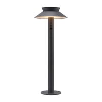 Solar-Pollerleuchte Justina Antrazit - 5W, 3000K, 400lm, IP44