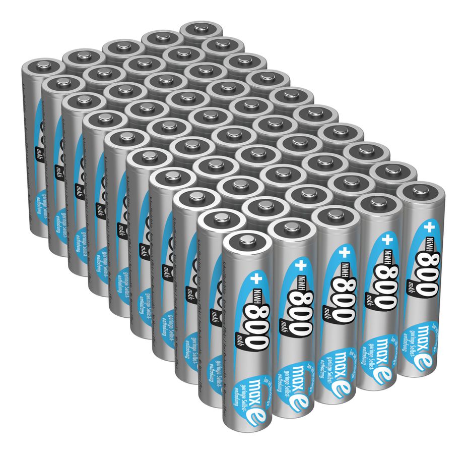 NiMH Akku Micro AAA 800 mAh maxE - 50er Bulk offen Preis für 1 Stück