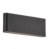 Kinver, Wandleuchte, Schwarz - 10W LED, 3000K, IP54, 230V
