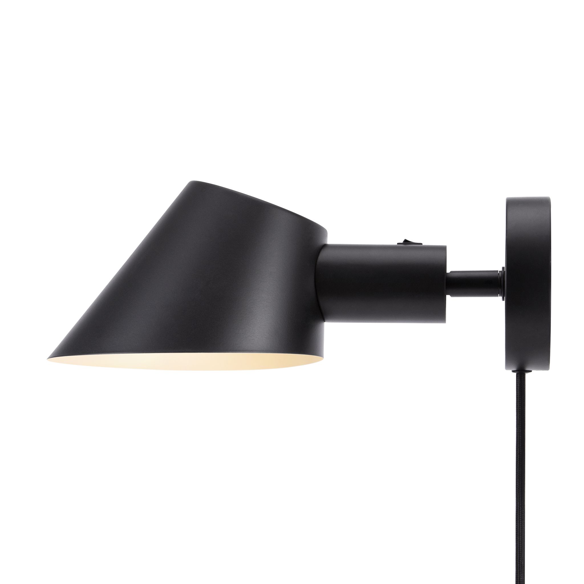 Stay Short, Wandleuchte, Schwarz - E27, max. 60W, IP20