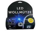 LED Wollmütze grau, USB aufladbar - grau, 150lm, inkl. USB-Akku, Blister Verpackung