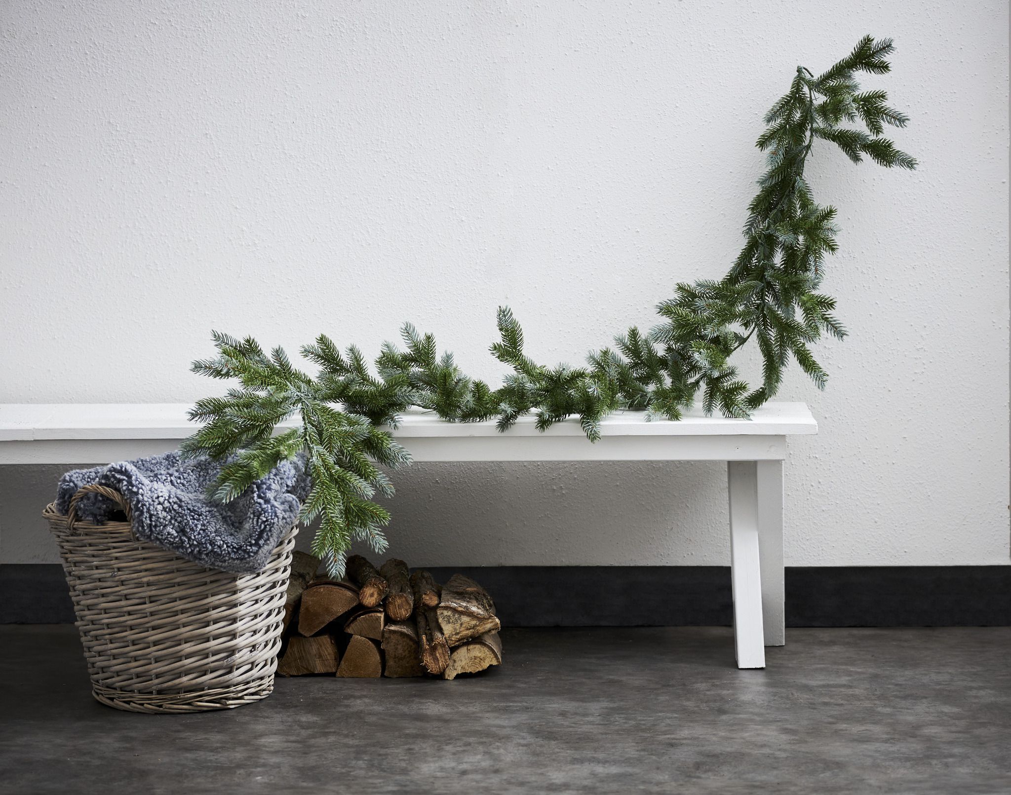 Girlande Lunda - Grün, keine Lämpchen, 200cm Länge