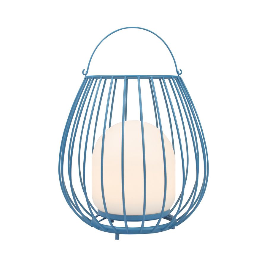 Jim To Go, Blau - 3W, 300lm, 2700K , IP54, dimmbar, blau, USB-C Ladeanschluss, D=280mm, H=384mm