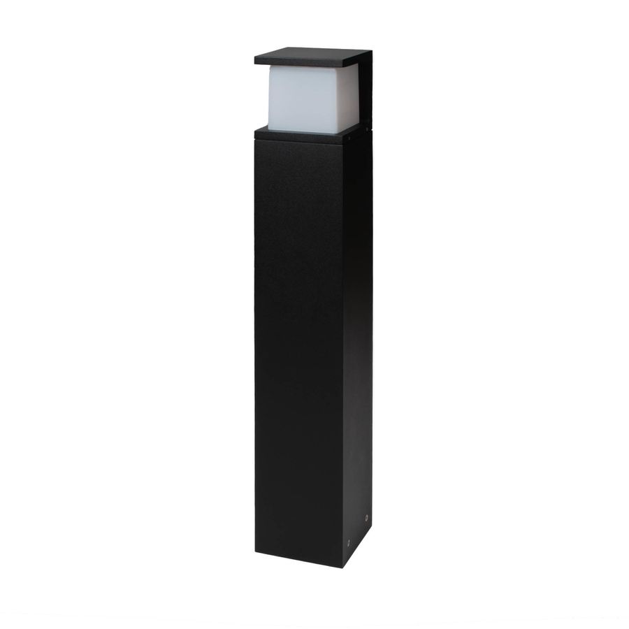 Dissuasore a LED Cubo-AP - 10W, 900lm, 3000K, IP54, 150°, schwarz, nicht dimmbar, L=100mm, B=100mm, H=600mm