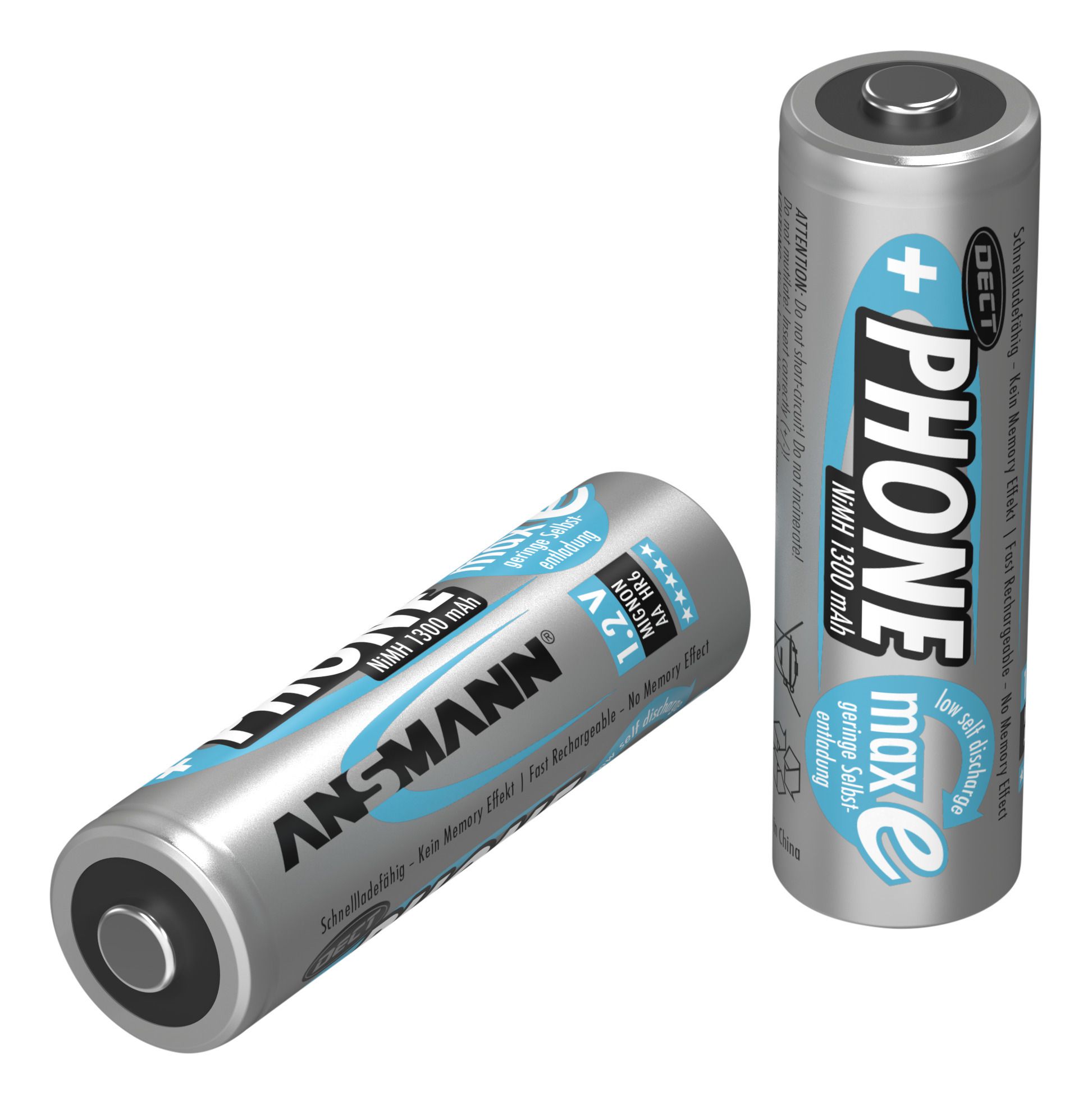 NiMH Akku Mignon AA 1300 mAh maxE - 2er Blister