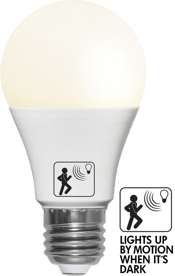 LED Leuchtmittel E27 A60 Sensor opaque - E27, 470Lm, 2700K, 4.8W, 230V