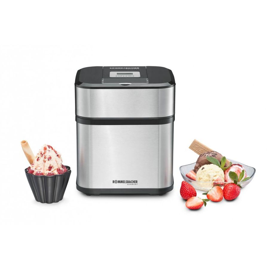 Macchina per gelato 4 in 1 IM 12 - Eismaschine, Edelstahl/schwarz, 12W