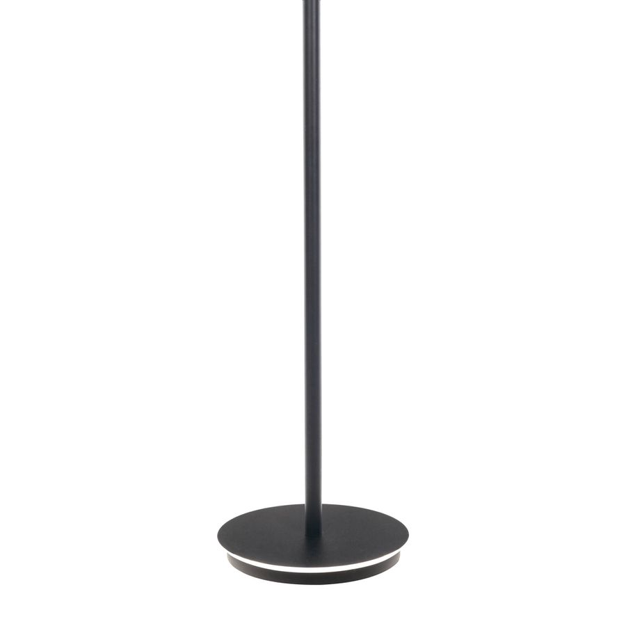 LED-CCT Stehleuchte  SAMIRO  inkl. Lesearm H: 180cm schwarz - IP20, LED-Modul, Schwarz