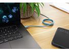 Magnetisches Silikonkabel USB-C auf USB-C, 120cm blau - Magnetisches Silikonkabel USB-C auf USB-C, 120cm blau